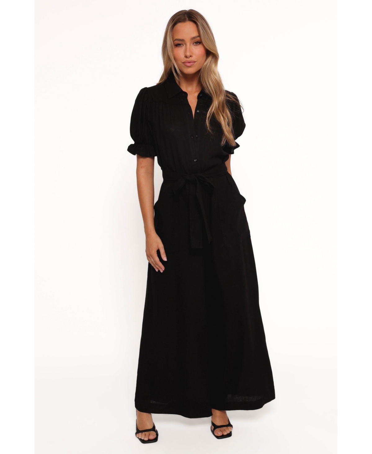 Women's Minnie Waist Tie Jumpsuit - Black