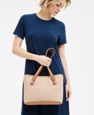 Classic Straw Tote, Exclusively at Macy's