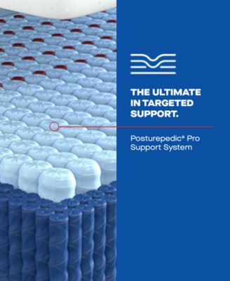 Posturepedic West Hill 15" Medium Euro Pillowtop Mattress Set - Queen Split