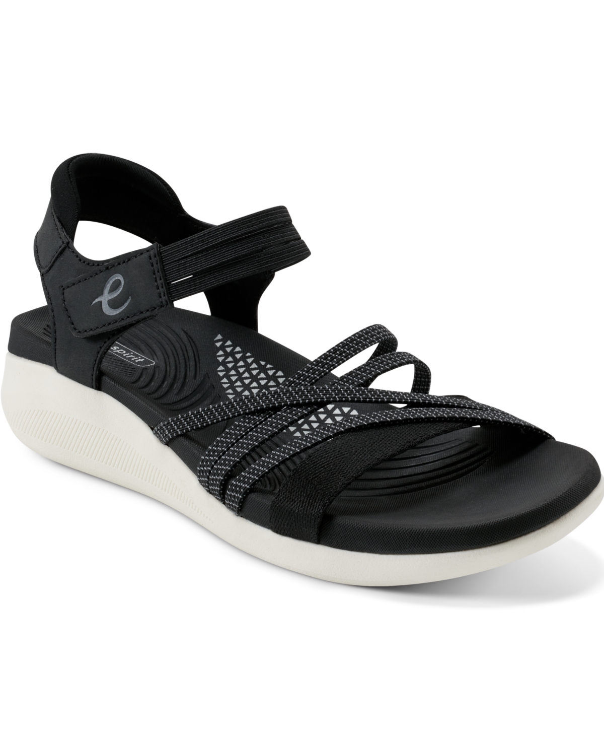 Shop Easy Spirit Women's Winsor Strappy Lightweight Sandals In Black