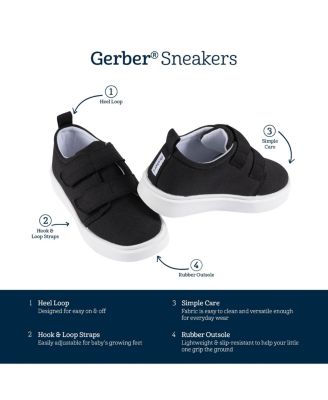 Kids Neutral Hook & Loop Sneakers