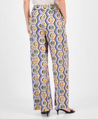 Women's Printed Wide-Leg Pants