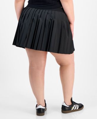 Trendy Plus Size Pleated Pull-On Skort