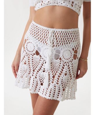 Women's Crochet Mini Skirt