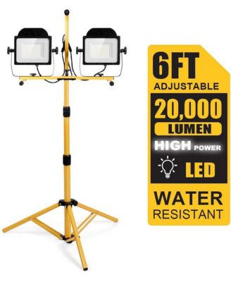 100 W 10 000 lm LED Dual-Head Work Light with Stand