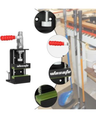 Golf Club Regrip Vise Tool, Professional Golf Grip Kit With Hook Knife And Grip Tapes, 17 Iron Club Ferrules, Golf Club Regripping Kit, Quick Shaft Clamp, Easy To Install, Simple To Operate, Golfer