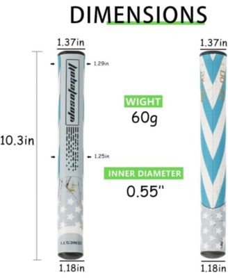 GOLF Putter Grip Lightweight and Comfortable Advanced Texture Control and High-feedback Golf Putter Grip Stroke Enhancement Soft & Tacky Superior Traction Three Styles