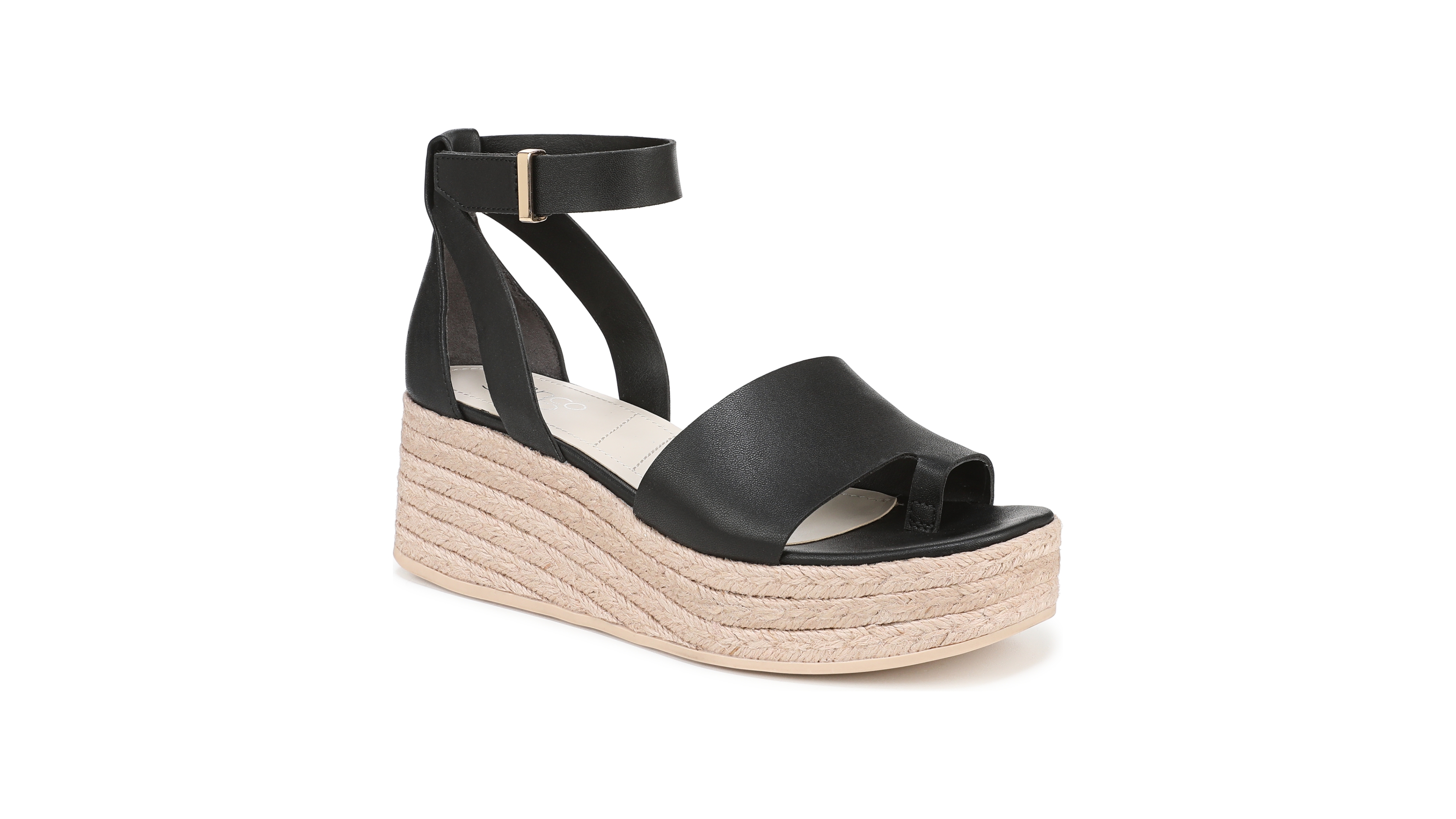 Franco Sarto Women's Tyla Open Square Toe Espadrille Platform Sandals