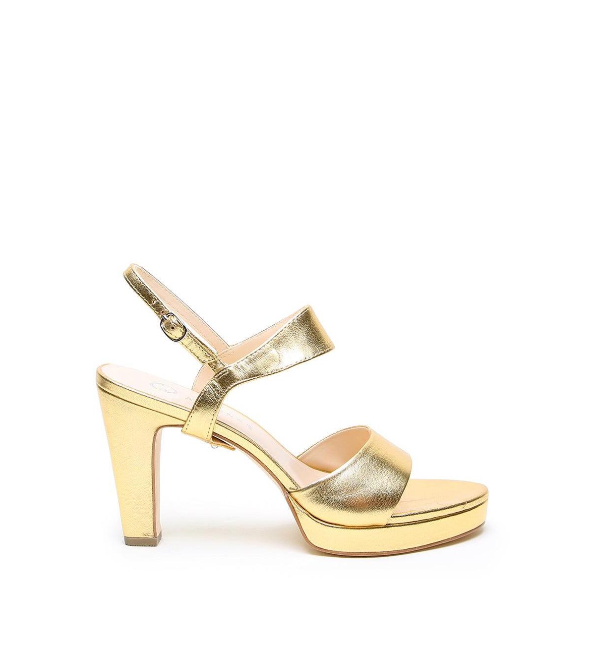 Women's Gold Elsie Customizable Platform - Gold