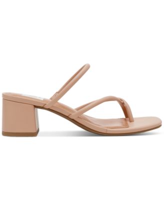 Lumena Strappy Slide Block-Heel Sandals