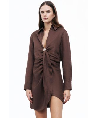 Women's Mini Dress with Accessory Detail