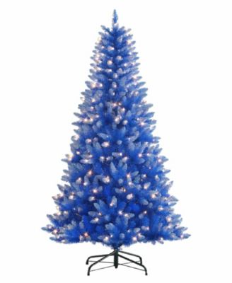 Puleo Pre-Lit Fashion Blue Artificial Christmas Tree