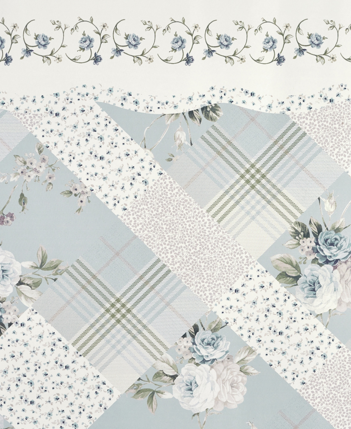 Royal Court Bungalow Shower Curtain, 70" X 72" In Spa
