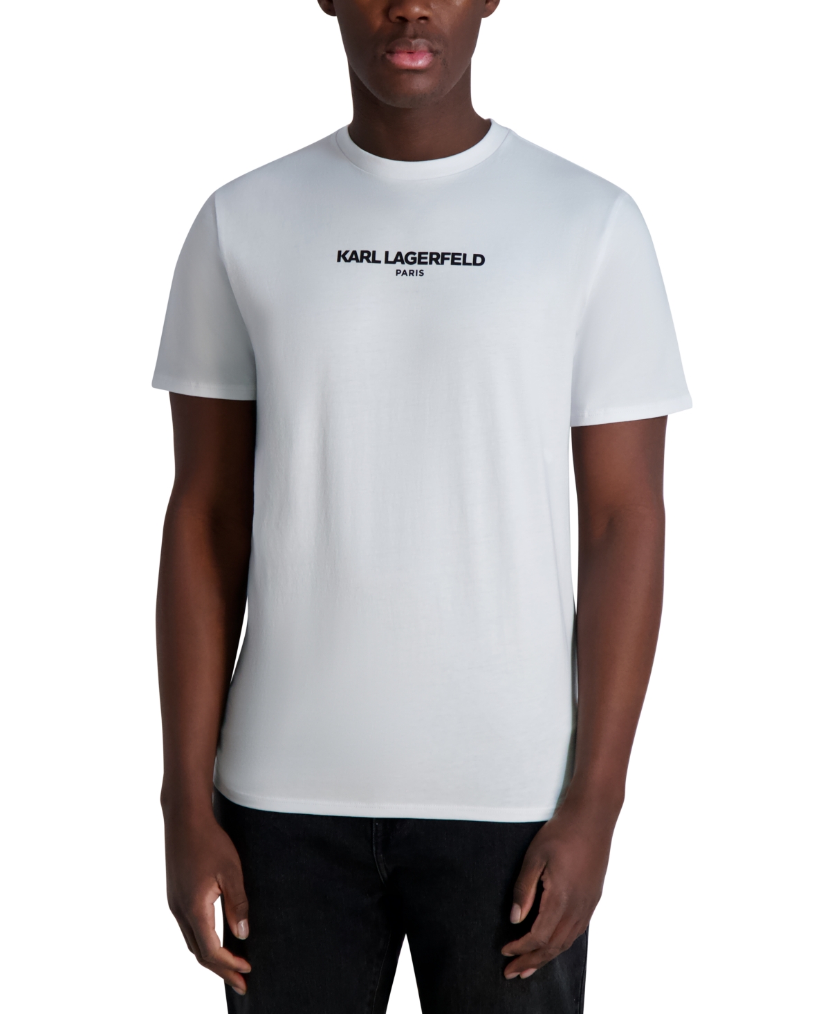 Karl Lagerfeld Men's Signature Fleece Pants In White