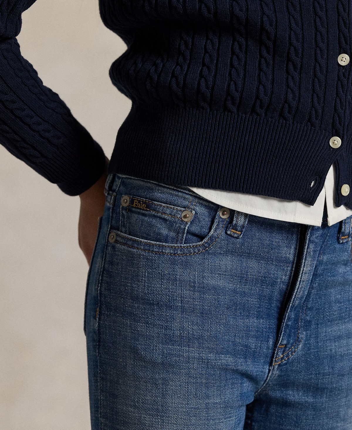 Polo Ralph Lauren Big Girls High-rise Skinny Fit Stretch Jeans In Disa Wash