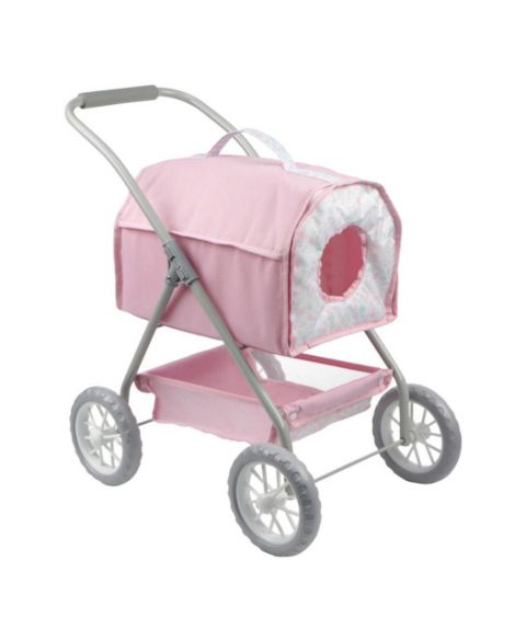 Коляска для кукол JC Toys My First Toy Pet со съёмной переноской, 3+, цвет: Розовый