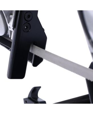 High-Performance Portable Band Saw with Removable Stainless Steel Base, 45°-90° Cutting, 10A 1100W Motor, 5-inch Depth Cut,