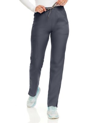 Petite Terri Stretch Straight Leg Six Pocket Cargo Scrub Pants, Ceil, X Large