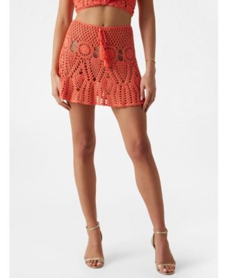 Women's Crochet Mini Skirt