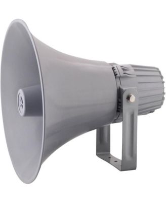 PHSP12 12.7" Indoor/Outdoor 60 Watt PA Horn Speaker with 70-100V Transformer, Grey