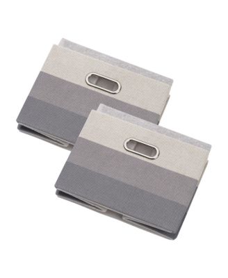 Gray Ombre Foldable/Collapsible Storage Bin/Basket- 2 Pack