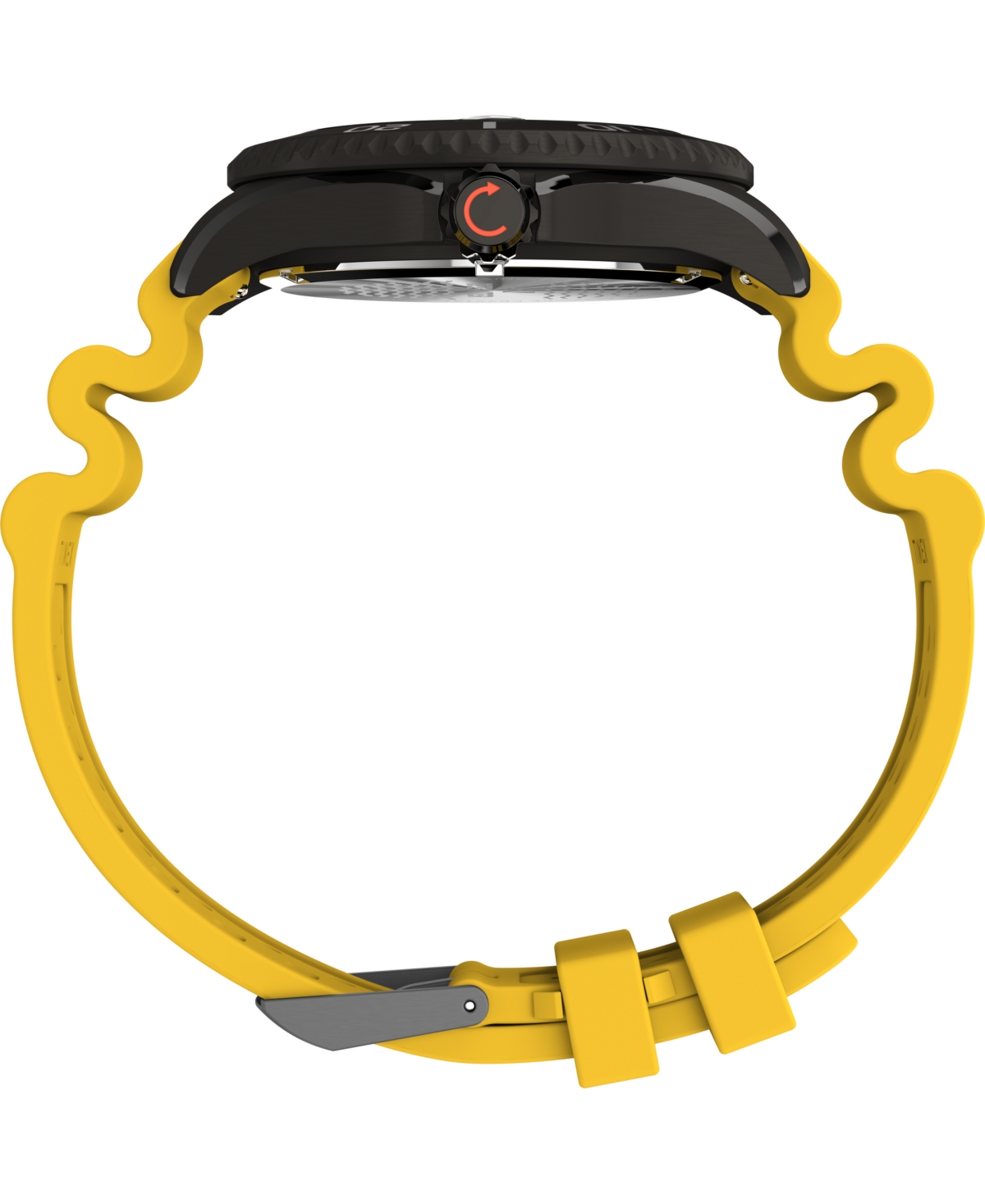 Timex Men's Quartz Analog Yellow Rubber Watch, 44mm In Multi