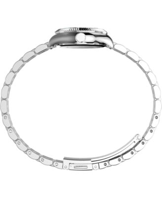 Women's Quartz Analog Silver-Tone Stainless Steel Watch, 25mm