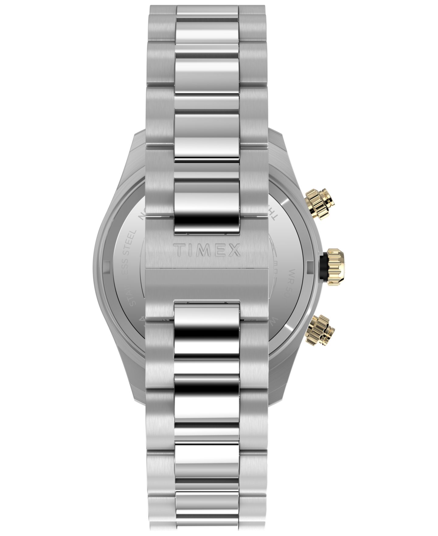 Мужские часы Timex Quartz Analog Silver-Tone Stainless Steel Watch, 39mm — фото 3