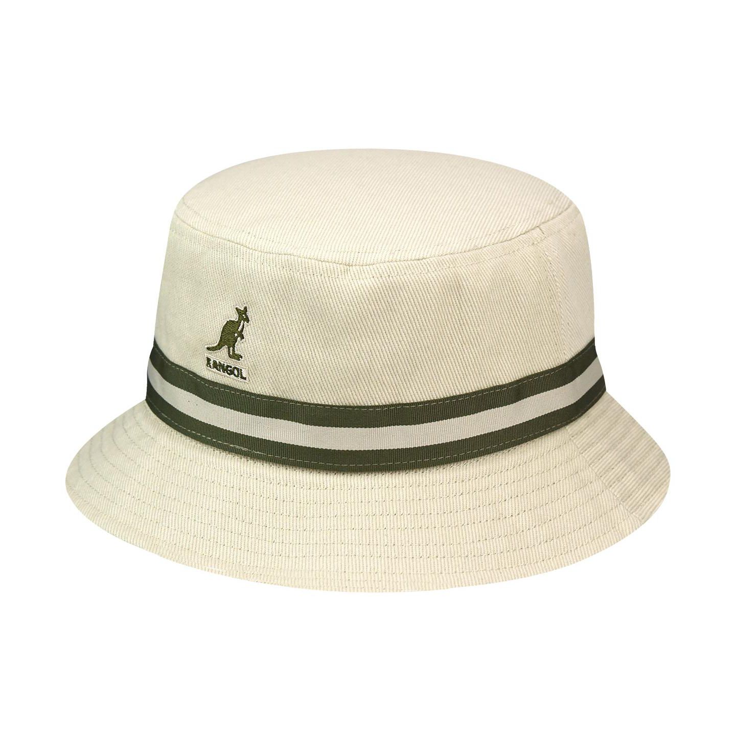 Мужская панама Kangol Stripe Lahinch Bucket Hat, цвет: Бежевый — фото 2