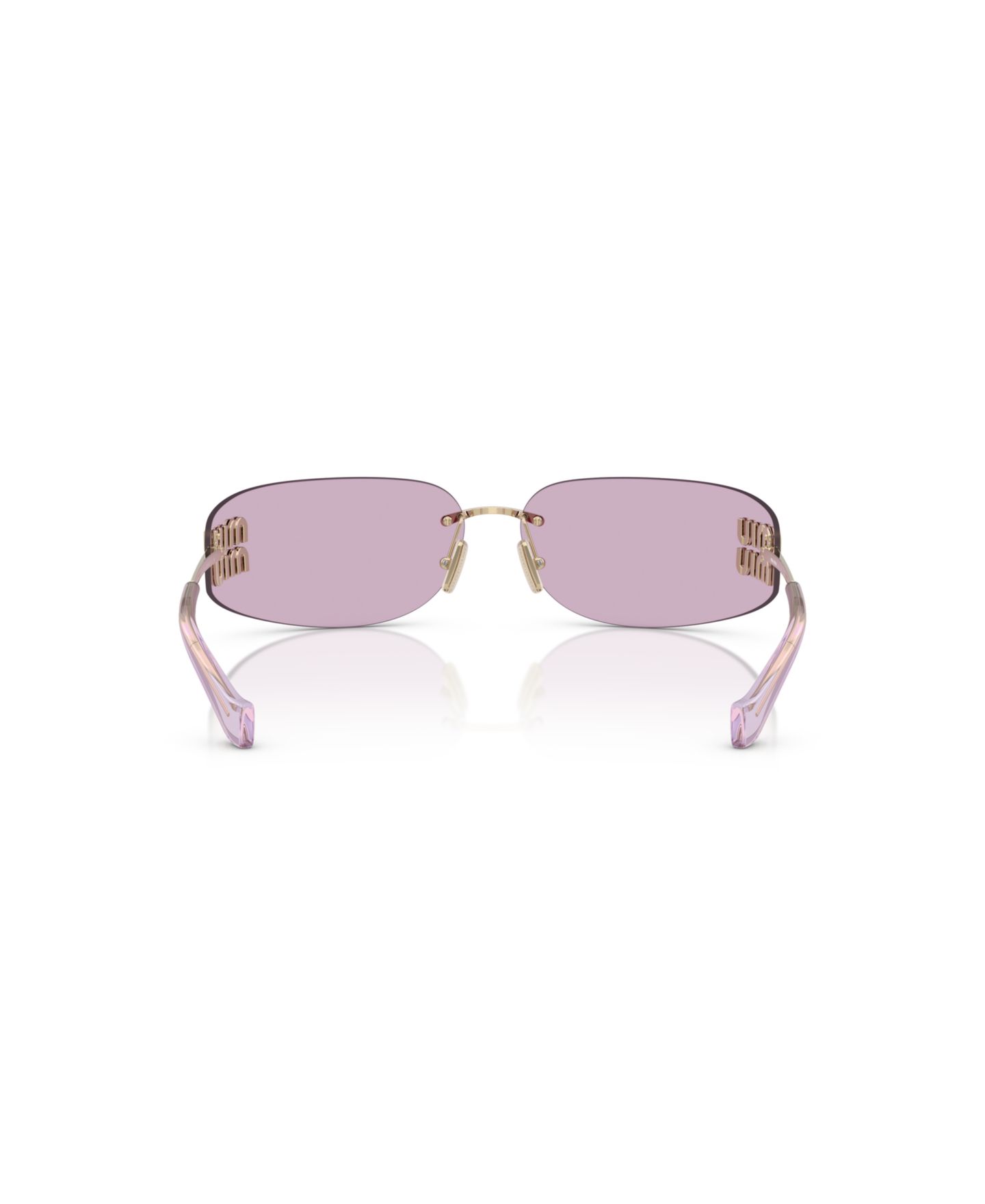 Женские солнцезащитные очки MIU MIU Sunglasses, MU A51S, цвет: Золотой — фото 7
