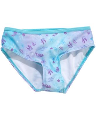 Little Girls Disney Princess Anna Elsa Tankini Top and Bikini Bottom Swim Set