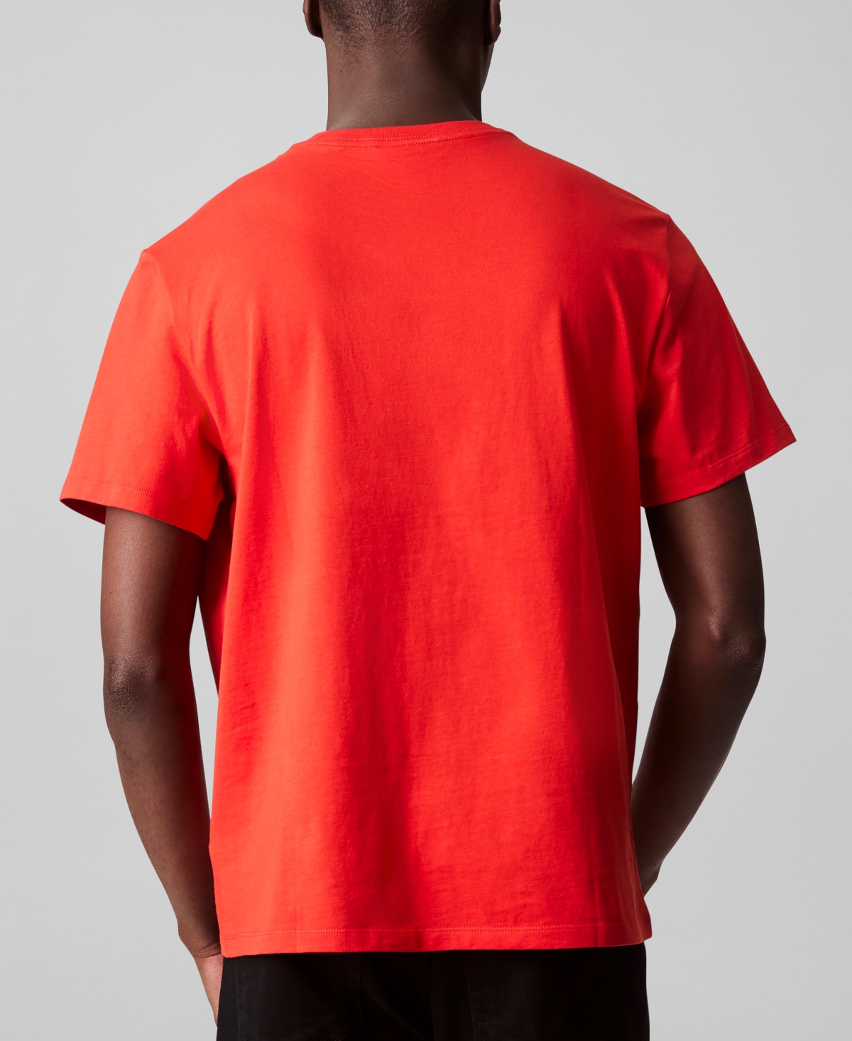 Shop Calvin Klein Men's Relaxed-fit Logo T-shirt In Red Alert
