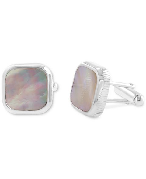 Мужские запонки EFFY Collection Mother of Pearl Square Cufflinks in Sterling Silver