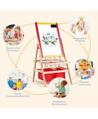 Flip-Over Double-Sided Kids Art Easel