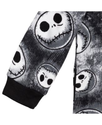 Disney Jack Skellington Fleece Zip Up Hoodie Toddler |Child Boys