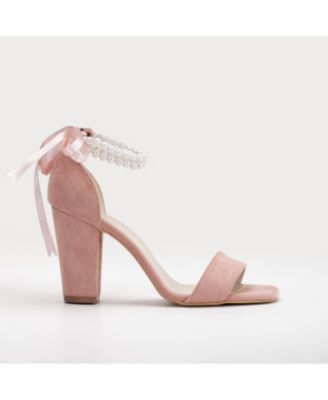 Melissa Block Heels Sandals with Pearls
