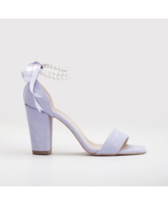 Melissa Block Heels Sandals with Pearls