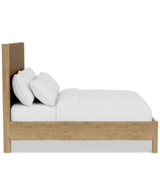 Davie Queen Leather Bed, Created for Macy's