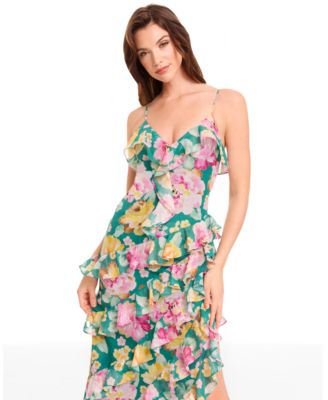 Women's Josefina Printed Ruffle-Trim Dress