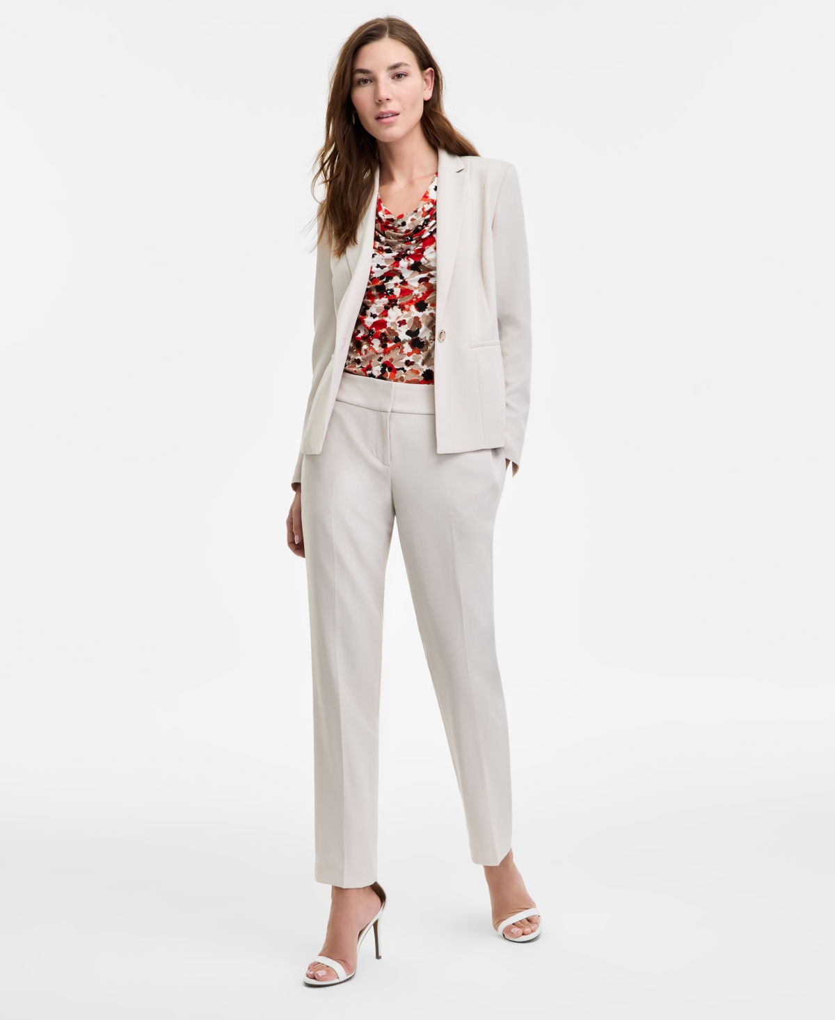 Kasper Women's Seamed One-button Blazer, Regular & Petite