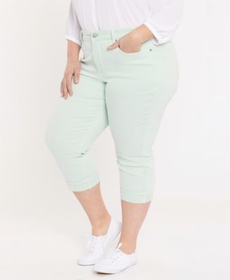 Plus Size Marilyn Crop Cuff Denim Jeans