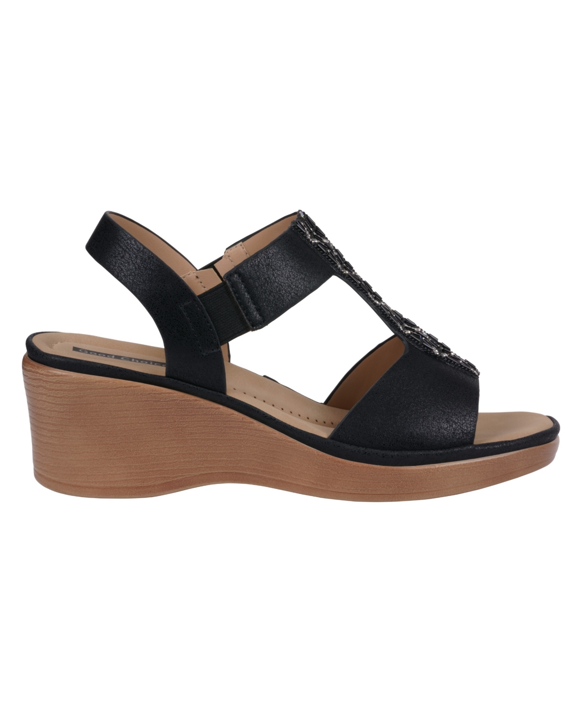Gc Shoes Elissa Wedge Sandal In Black