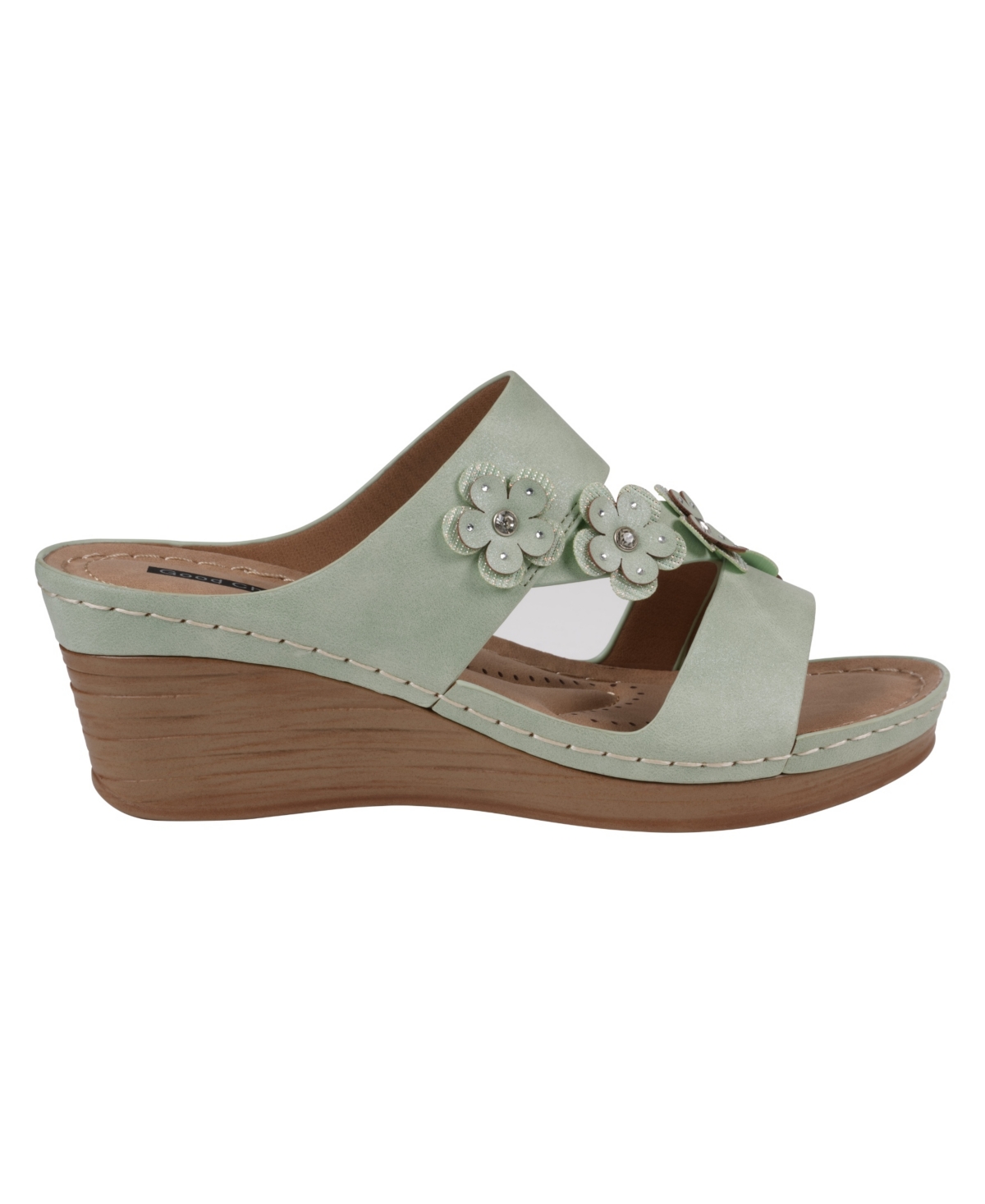 Gc Shoes Halia Wedge Sandal In Sage