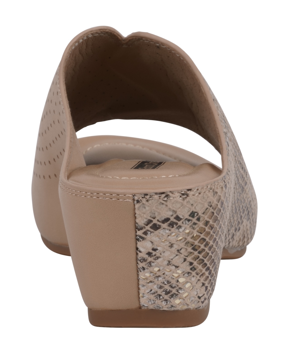 Gc Shoes Dacia Wedge Slide Sandal In Tan