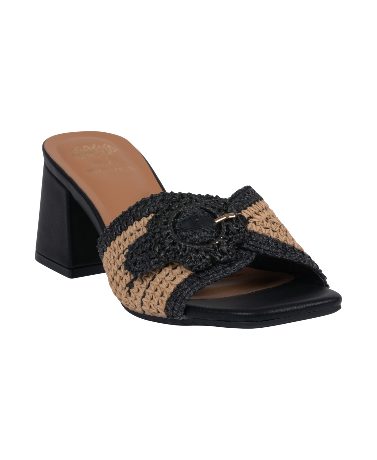 Gc Shoes Liza Block Heel Sandal In Black