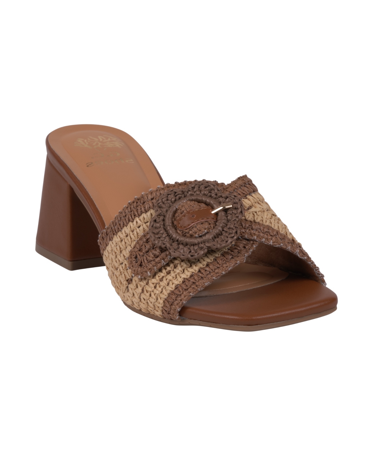 Gc Shoes Women's Liza Block Heel Dress Sandals In Brown