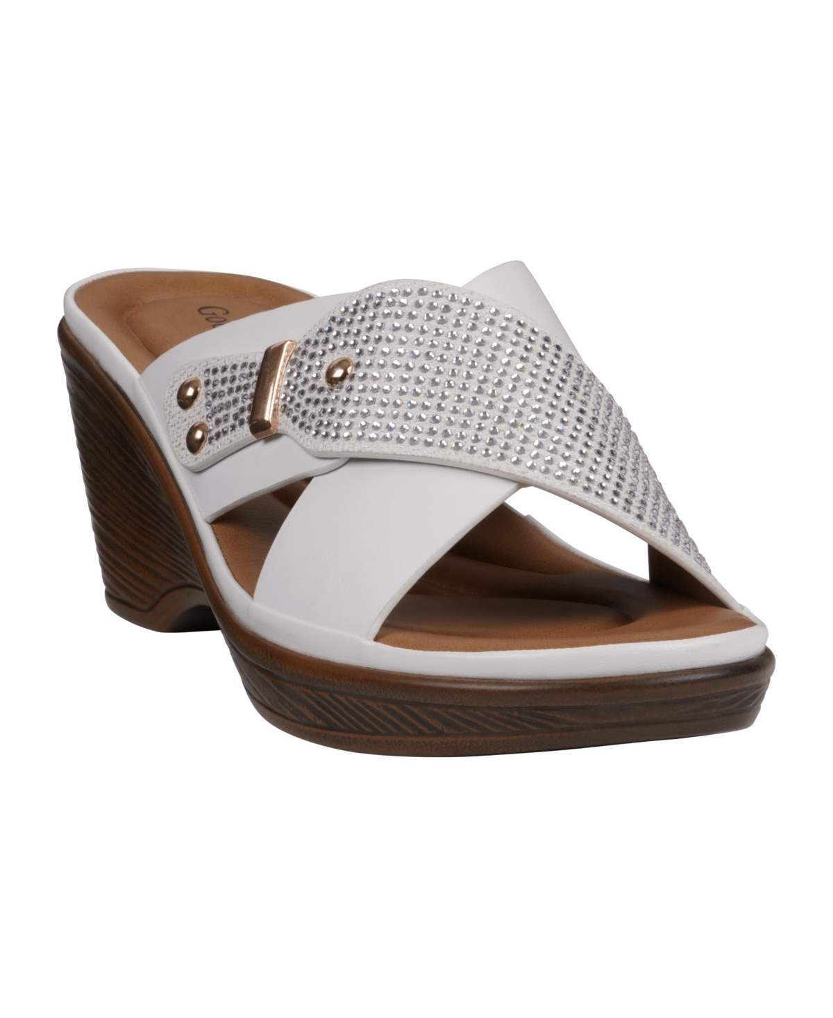 Women's Ash Crisscross Wedge Sandals - Taupe
