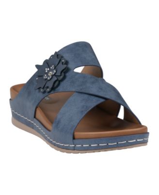 Women's Nessie Flower Wedge Sandals