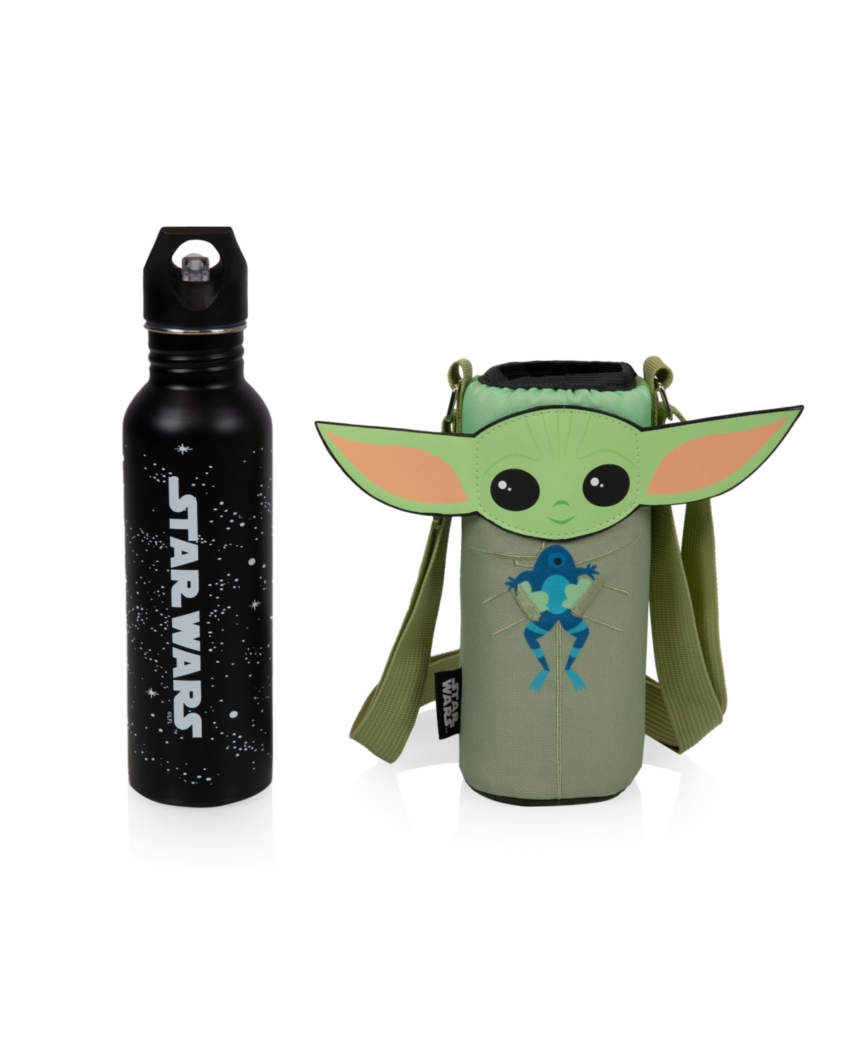Oniva Star Wars Mandalorian Grogu Bottle Cooler Tote Set, 24 Oz. In Green