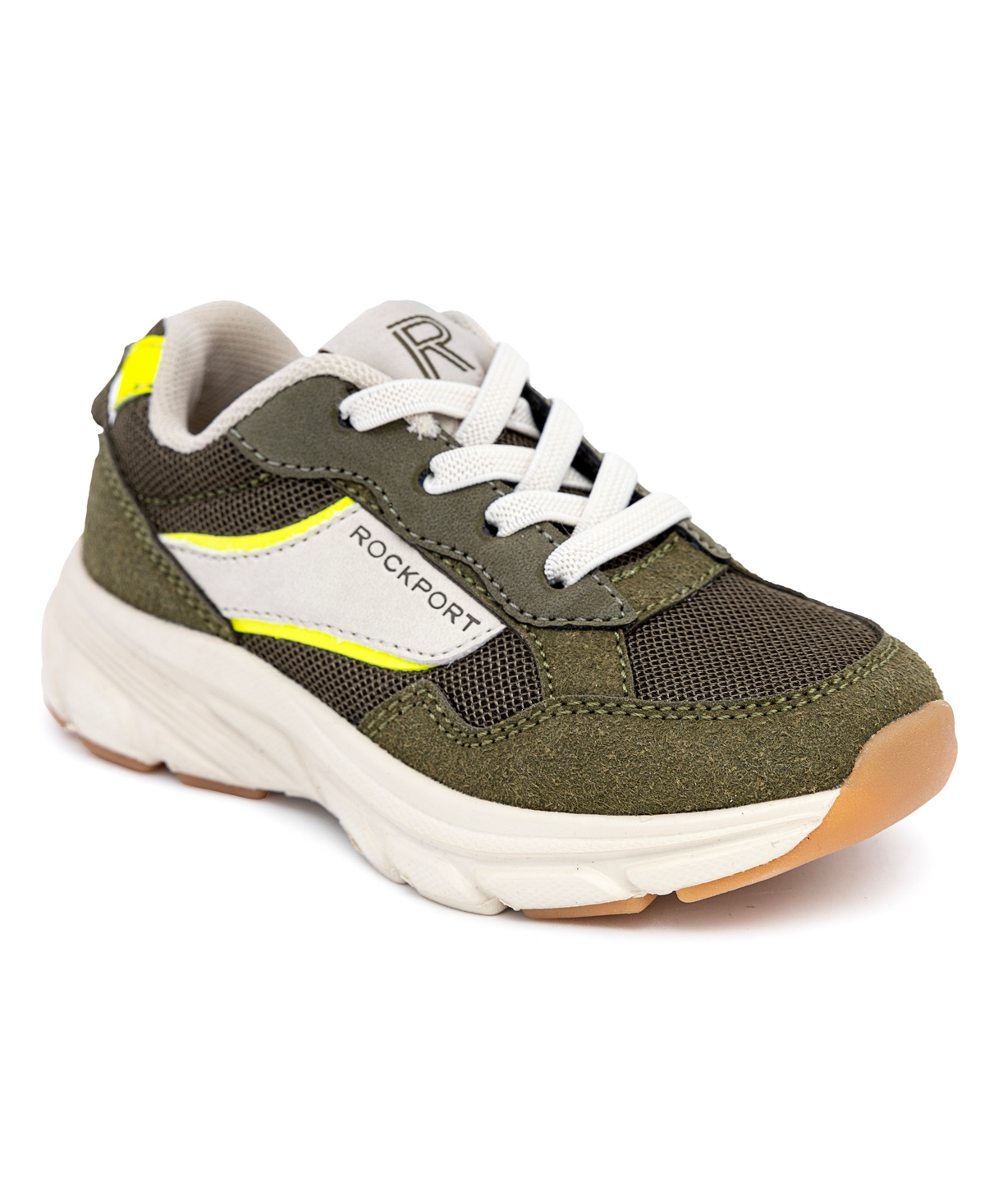 Rockport Toddler And Little Boys Jayci Athletic Sneakers In Olive,multi